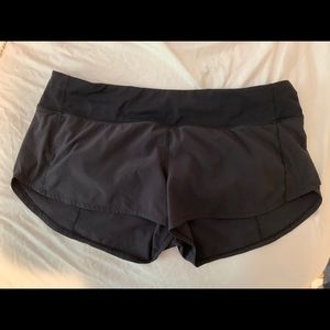 Black Lululemon Running Shorts Size 10 Reg
